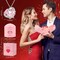 Preserved Real Pink Rose with Necklace Forever Flowers Rose Birthday Gifts
